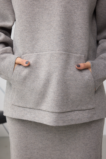 スウェッターニットパーカー 詳細画像