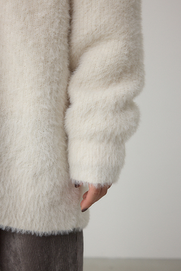 モヘヤライクニットカーディガン 詳細画像