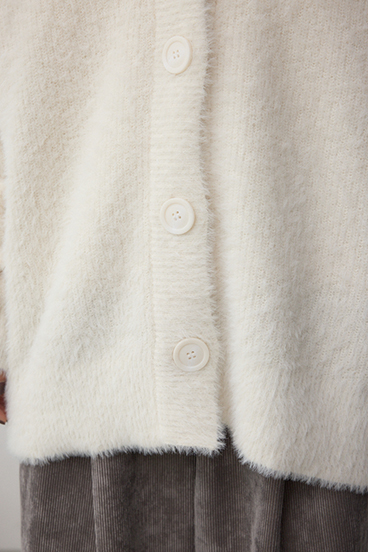 モヘヤライクニットカーディガン 詳細画像