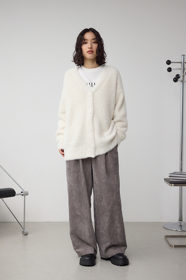 モヘヤライクニットカーディガン 詳細画像