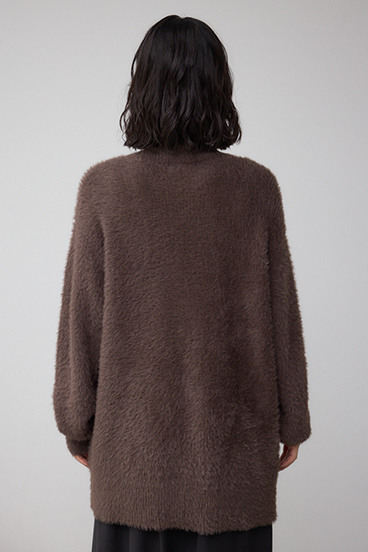 モヘヤライクニットカーディガン 詳細画像