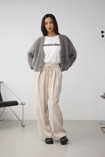 モヘヤライクニットカーディガン 詳細画像