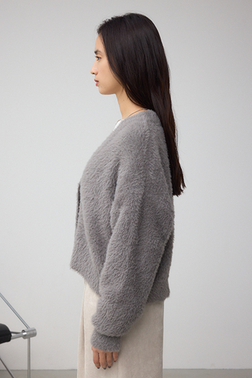 モヘヤライクニットカーディガン 詳細画像