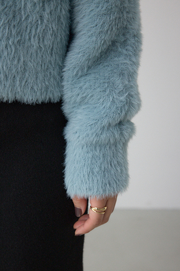 モヘヤライクニットカーディガン 詳細画像