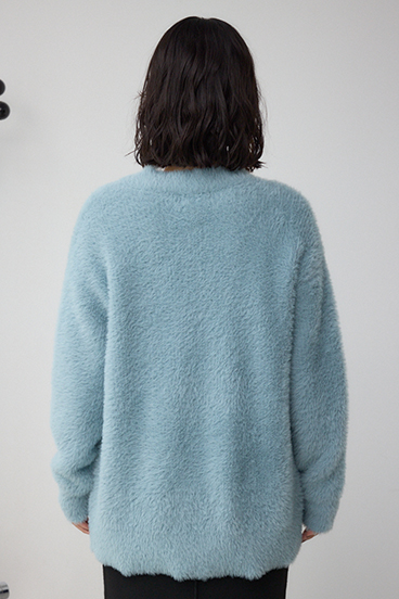 モヘヤライクニットカーディガン 詳細画像