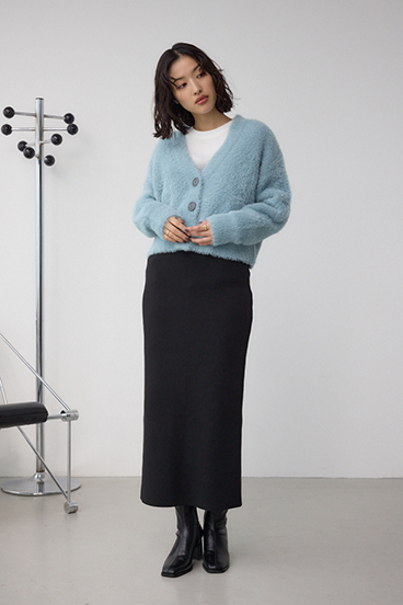 モヘヤライクニットカーディガン 詳細画像