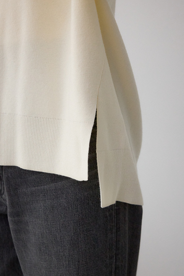 バイカラーカフニット 詳細画像