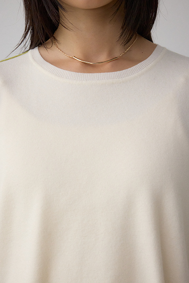 バイカラーカフニット 詳細画像