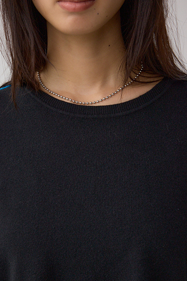 バイカラーカフニット 詳細画像