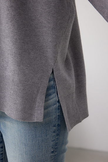 バイカラーカフニット 詳細画像