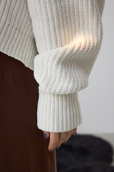 WZIPベロアラメモールカーデ 詳細画像