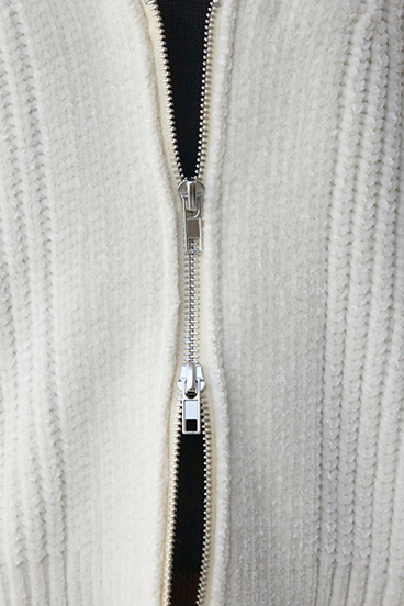 WZIPベロアラメモールカーデ 詳細画像