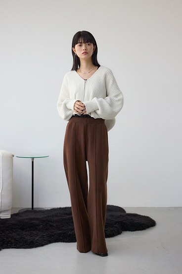 WZIPベロアラメモールカーデ 詳細画像