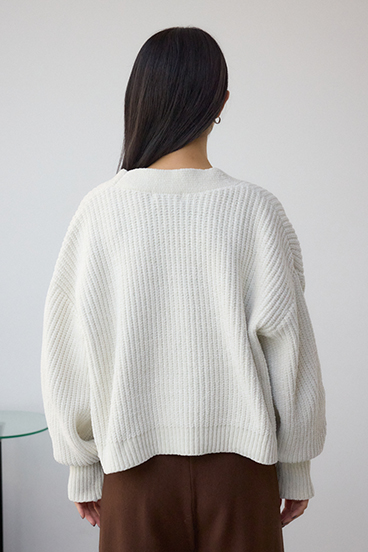 WZIPベロアラメモールカーデ 詳細画像