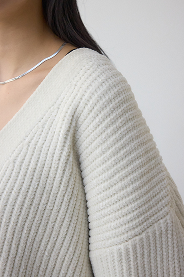 WZIPベロアラメモールカーデ 詳細画像