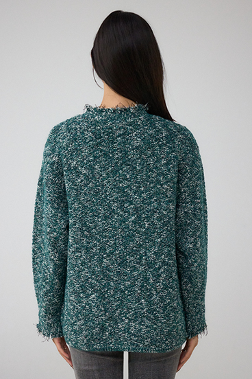 ツイードライクニットカーディガン 詳細画像