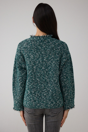 ツイードライクニットカーディガン 詳細画像