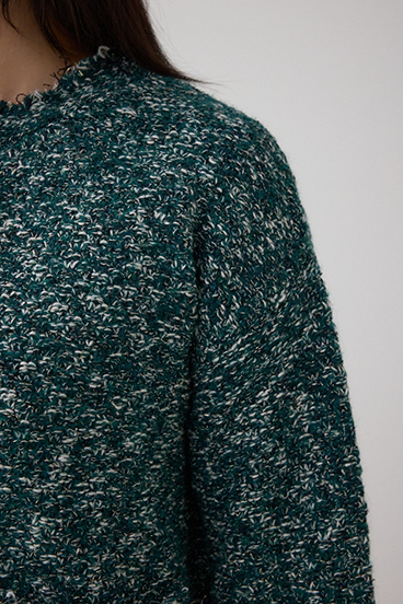 ツイードライクニットカーディガン 詳細画像