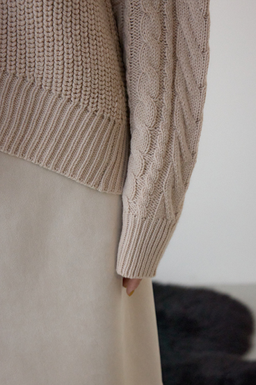 スイッチングフリンジニット 詳細画像