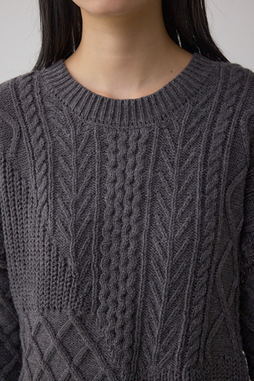 スイッチングフリンジニット 詳細画像