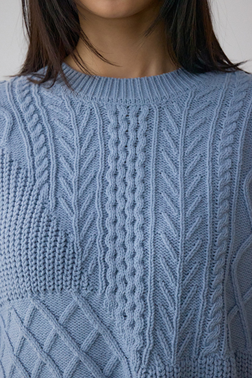 スイッチングフリンジニット 詳細画像