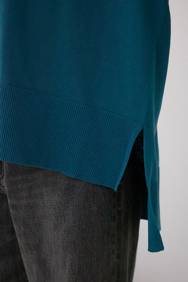 ポロカラーフォルムニットプルオーバー 詳細画像