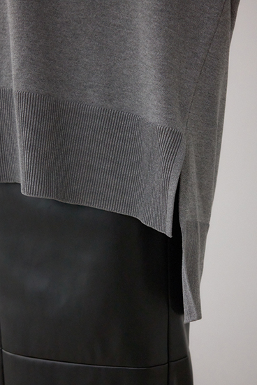 ポロカラーフォルムニットプルオーバー 詳細画像