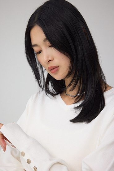 格上げ 2WAYボタンデザインニット 詳細画像