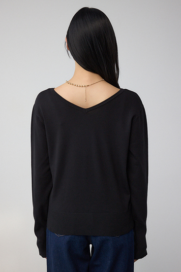 格上げ 2WAYボタンデザインニット 詳細画像