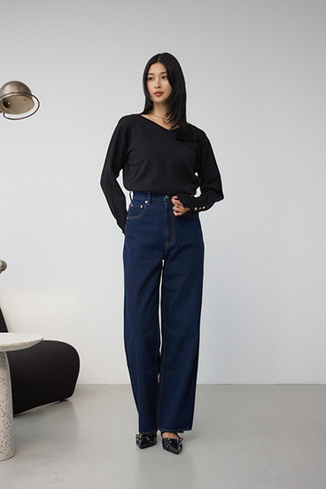 格上げ 2WAYボタンデザインニット 詳細画像