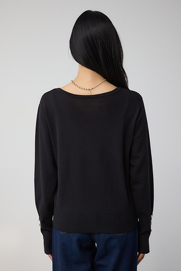 格上げ 2WAYボタンデザインニット 詳細画像