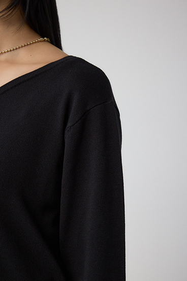 格上げ 2WAYボタンデザインニット 詳細画像