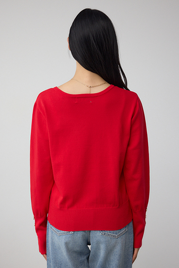 格上げ 2WAYボタンデザインニット 詳細画像