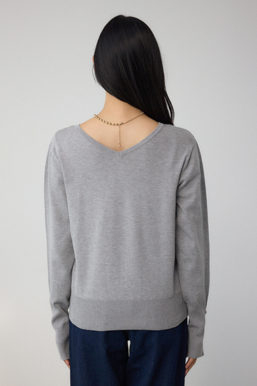 格上げ 2WAYボタンデザインニット 詳細画像