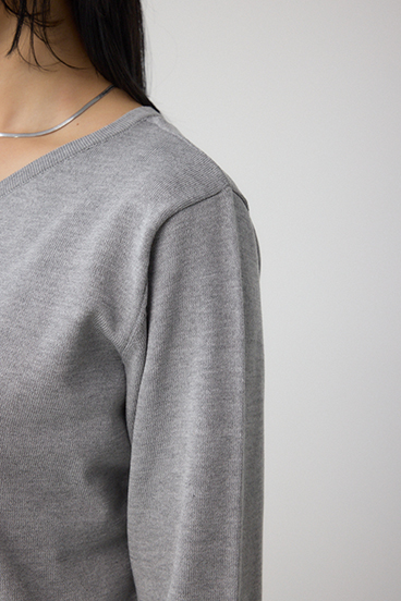 格上げ 2WAYボタンデザインニット 詳細画像