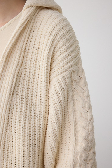 マットモールフードトッパーカーデ 詳細画像