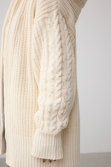 マットモールフードトッパーカーデ 詳細画像