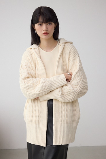 マットモールフードトッパーカーデ 詳細画像