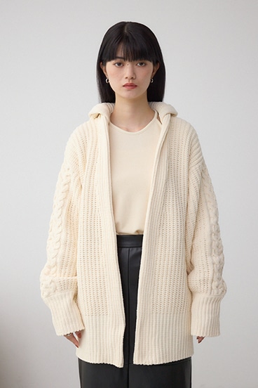 マットモールフードトッパーカーデ 詳細画像