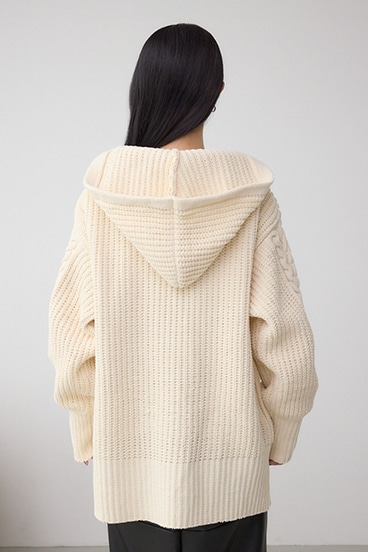 マットモールフードトッパーカーデ 詳細画像