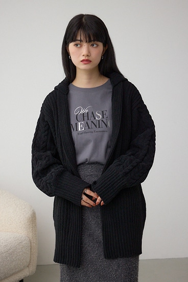 マットモールフードトッパーカーデ 詳細画像