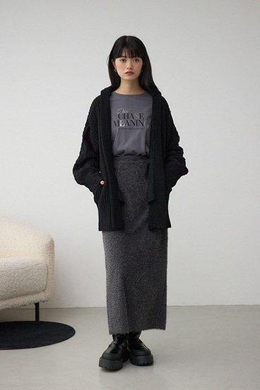 マットモールフードトッパーカーデ 詳細画像