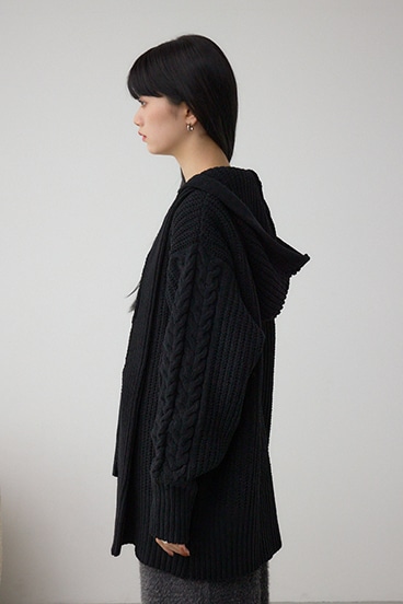 マットモールフードトッパーカーデ 詳細画像