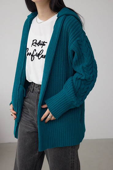 マットモールフードトッパーカーデ