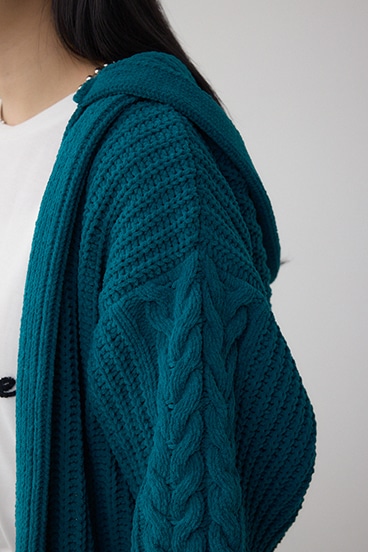 マットモールフードトッパーカーデ 詳細画像