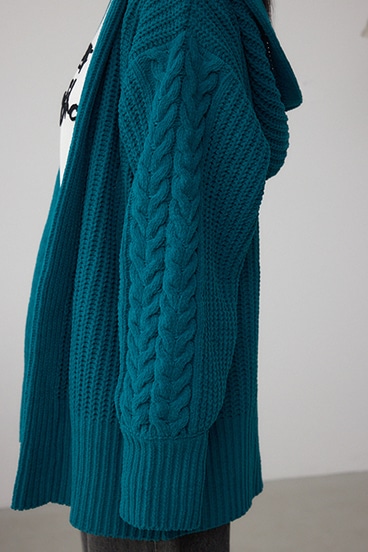 マットモールフードトッパーカーデ 詳細画像