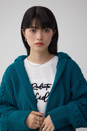 マットモールフードトッパーカーデ