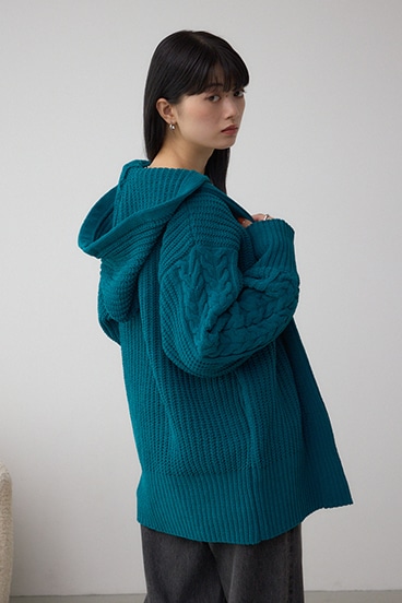 マットモールフードトッパーカーデ 詳細画像