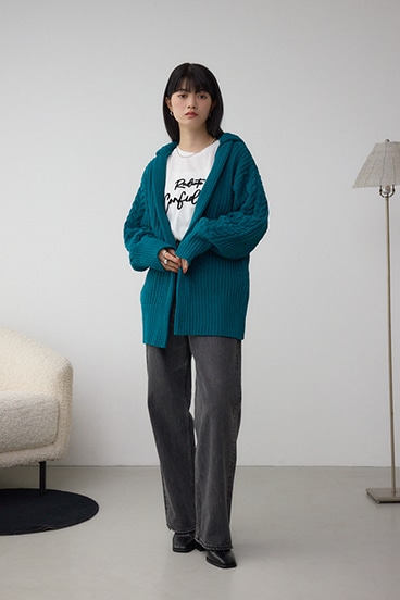 マットモールフードトッパーカーデ 詳細画像