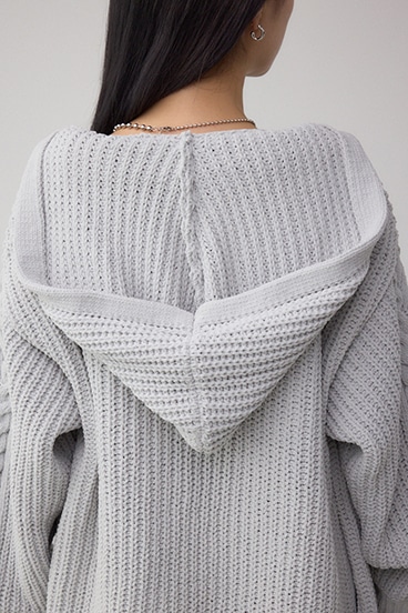 マットモールフードトッパーカーデ 詳細画像